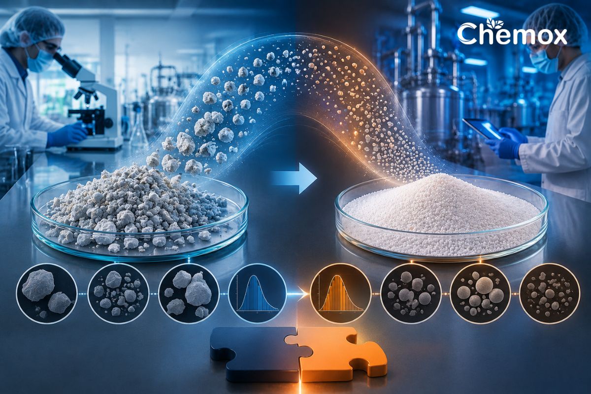 particle size distribution mismatches