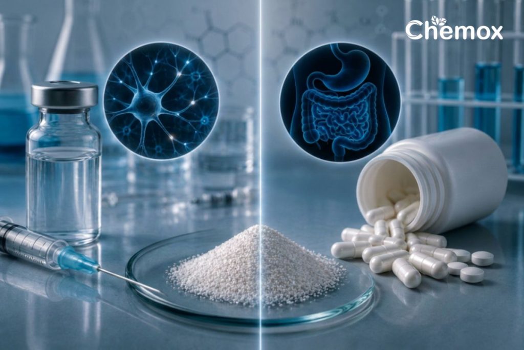 citicoline sodium injectable vs oral grade